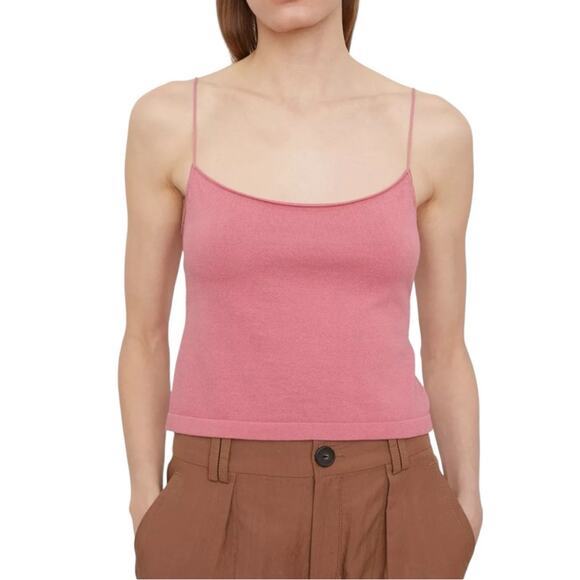 NWT Vince Spaghetti Strap Pink Knit Camisole SMALL - Picture 1 of 7
